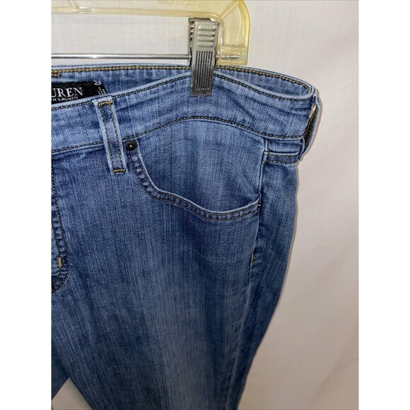 Lauren Ralph Lauren Black Label Women’s Straight Jeans Size 12 Blue Streetwear - Picture 4 of 12